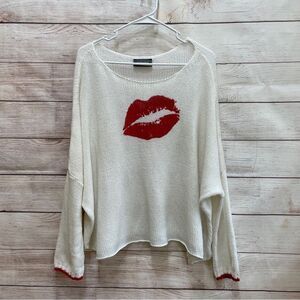 COPY - WOODEN SHIPS ANTHROPOLOGIE‎ LIPS SWEATER